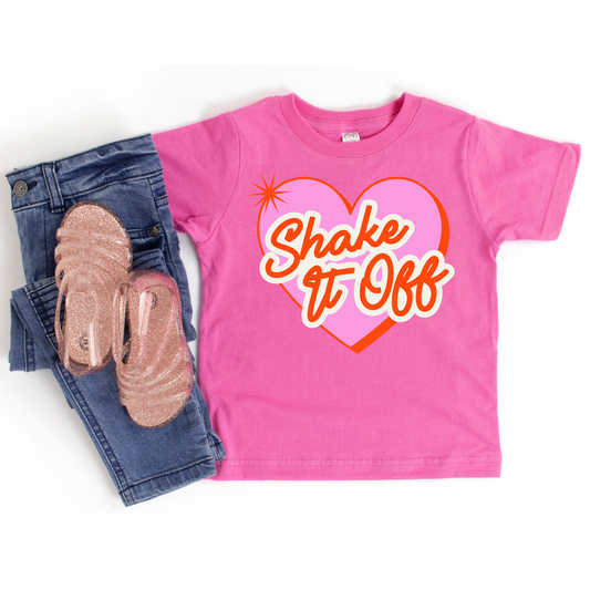 Shake it Off Pink Valentines Graphic Tee