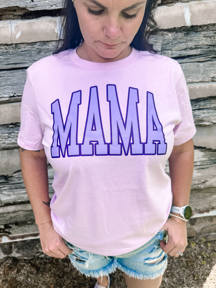 Purple Monochromatic Mama Graphic Tee