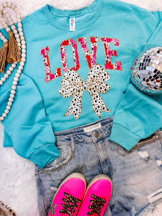 Love Brushstroke Valentine's Sweatshirt