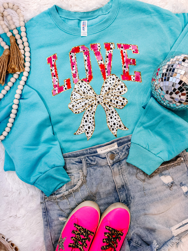 Love Brushstroke Valentine's Sweatshirt