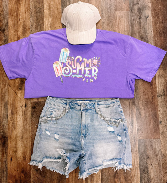 Its Summer Time Summer Comfort Colors Graphic Tee