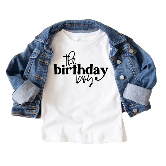 The Birthday Boy Minimalist Birthday White & Cream Options