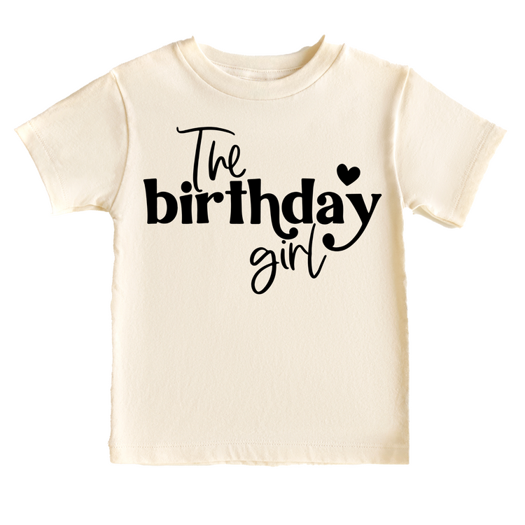 The Birthday Girl Birthday Tee White & Cream Options