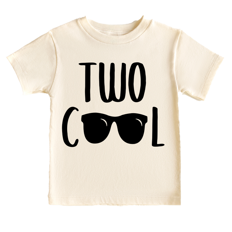 Two Cool Second Birthday Tee White & Cream Options