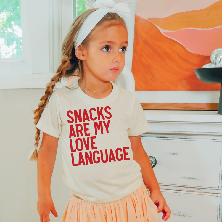 Snacks are my Love Language Valentine's Day Graphic Tee