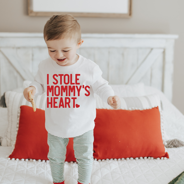 I Stole Mommy's Heart Valentine's Day Graphic Tee