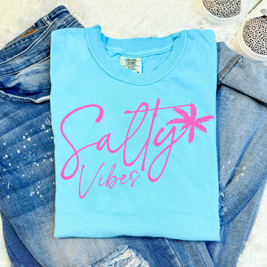 Salty Vibes Comfort Colors Graphic Tee