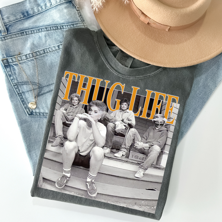 Golden Thug Life Comfort Colors Graphic Tee