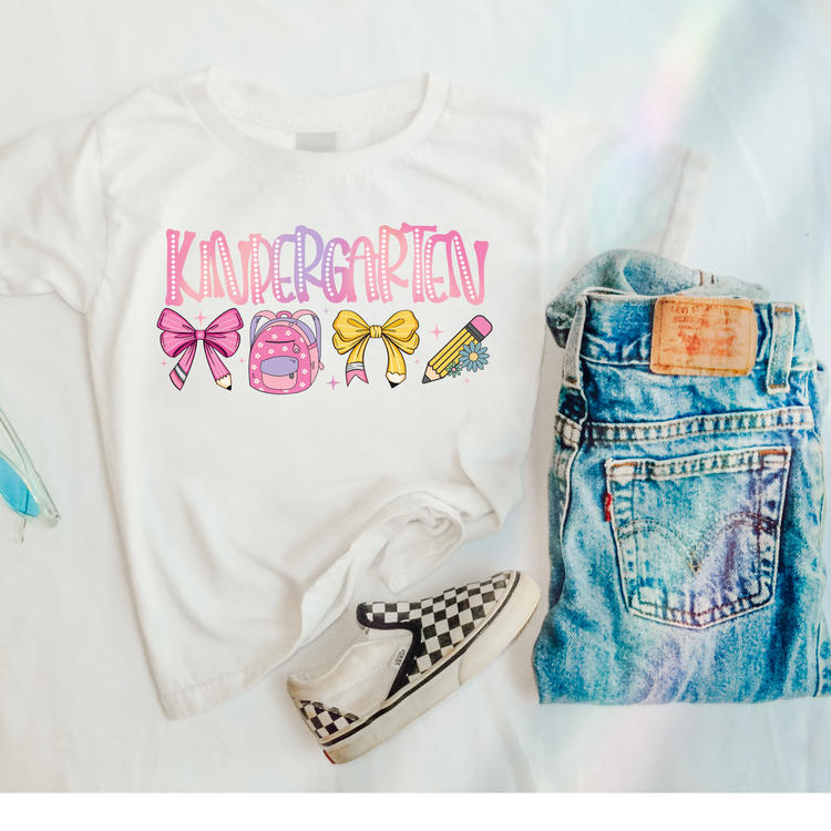 Kindergarden Grade Bows Graphic Tee