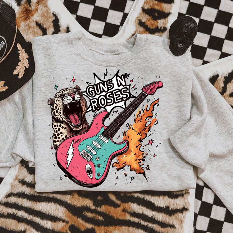 Roses Guitar Sweatshirt