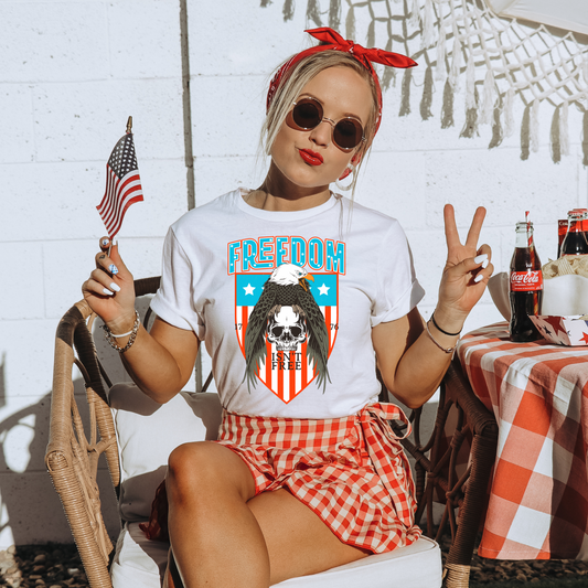 Freedom Isn't Free 4th Of July Patriotic Graphic Tee