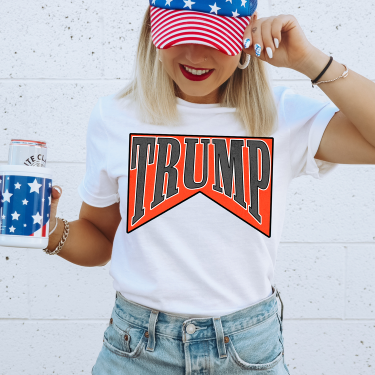 Red Trump 4th Of July Patriotic Graphic Tee