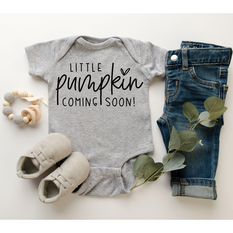 Little Pumpkin Coming Soon Onesie®