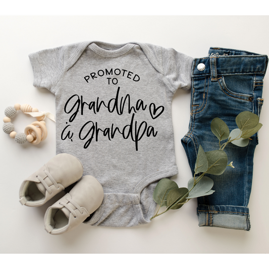 Promoted to Grandma And Grandpa Onesie®