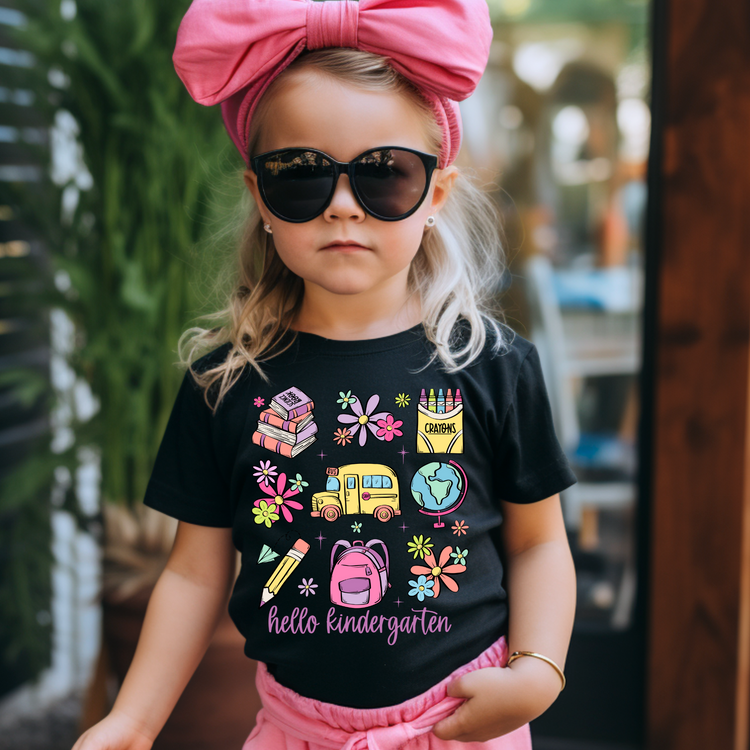 Hello Kindergarten Kids Graphic Tee