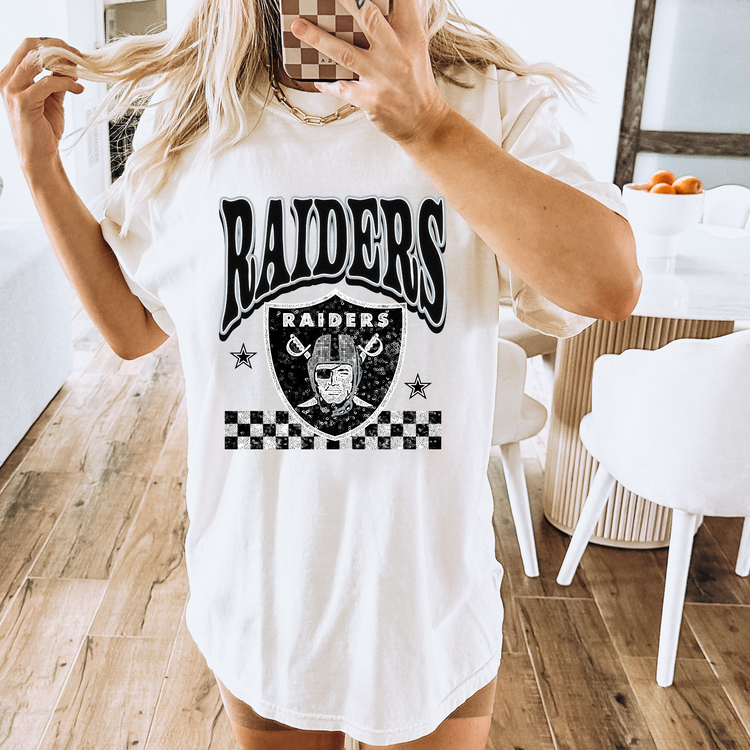 Faux Glitter Raiders Comfort Colors Graphic Tee