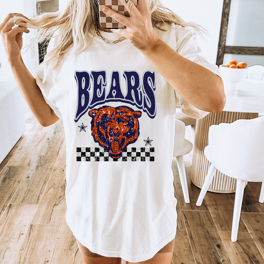 Faux Glitter Bears Comfort Colors Graphic Tee