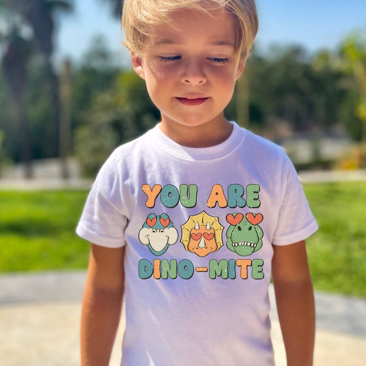 Boys You are Dino-Mite Valentine's Day Graphic Tee