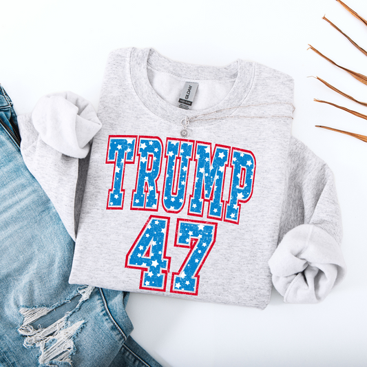 Trump 47' Political Sweatshirt