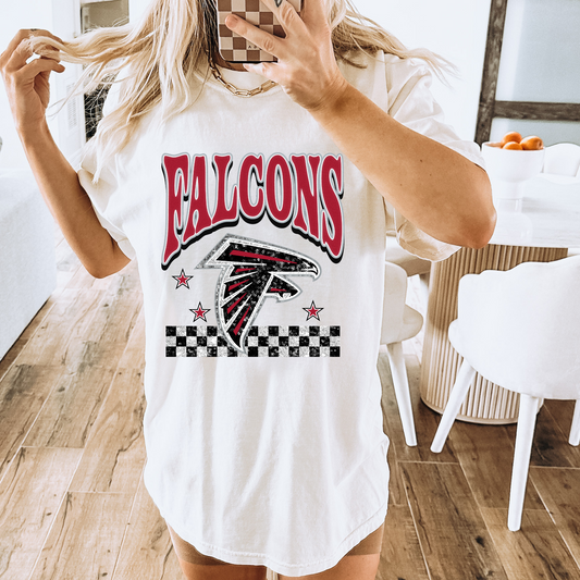 Faux Glitter Falcons Comfort Colors Graphic Tee