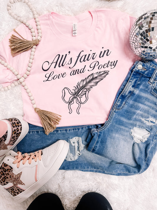 All is Fair in Love & Poetry Graphic Tee