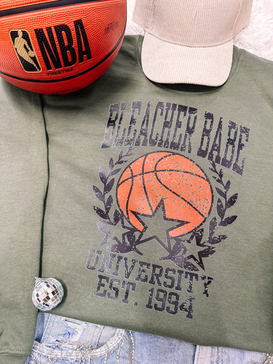 Bleacher Babe Basketball Sweatshirt