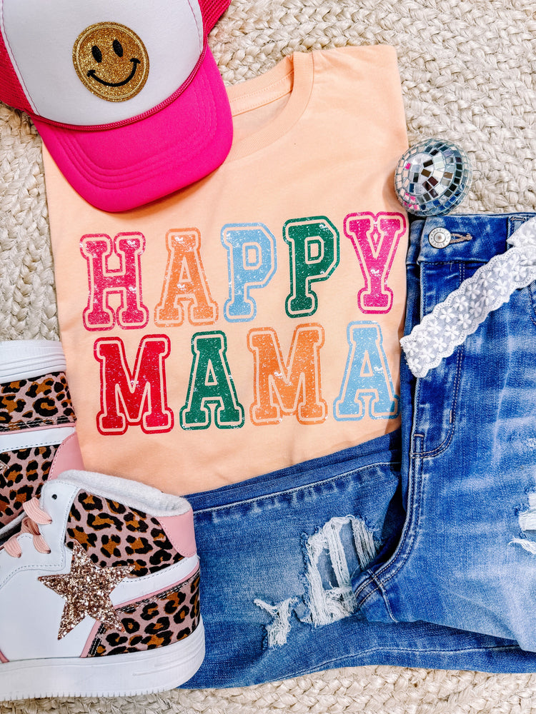 Happy Mama Peachy Graphic Tee