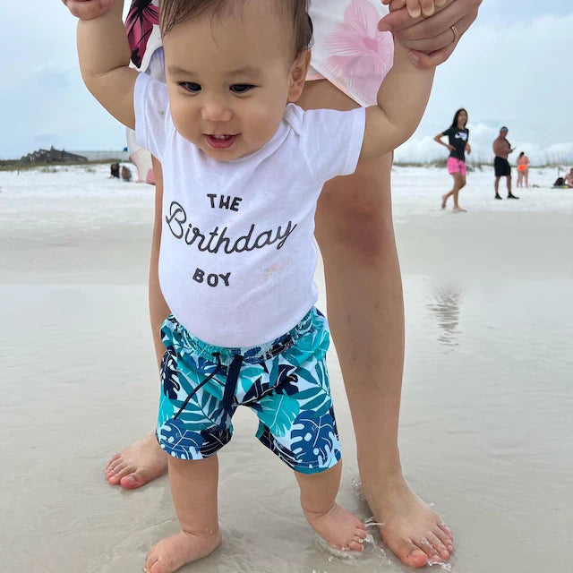 Viral Birthday Boy Minimalist Birthday Tee White & Cream Options