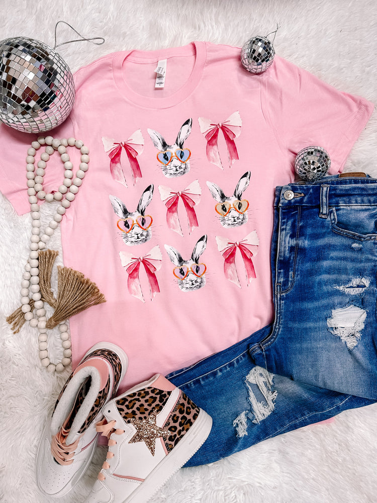 Pink Easter Bunny Variety Graphic Tee