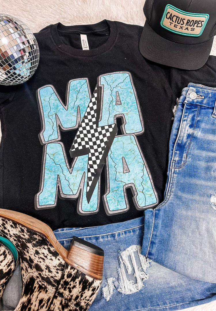 Western Turquoise Mama Western Graphic Tee